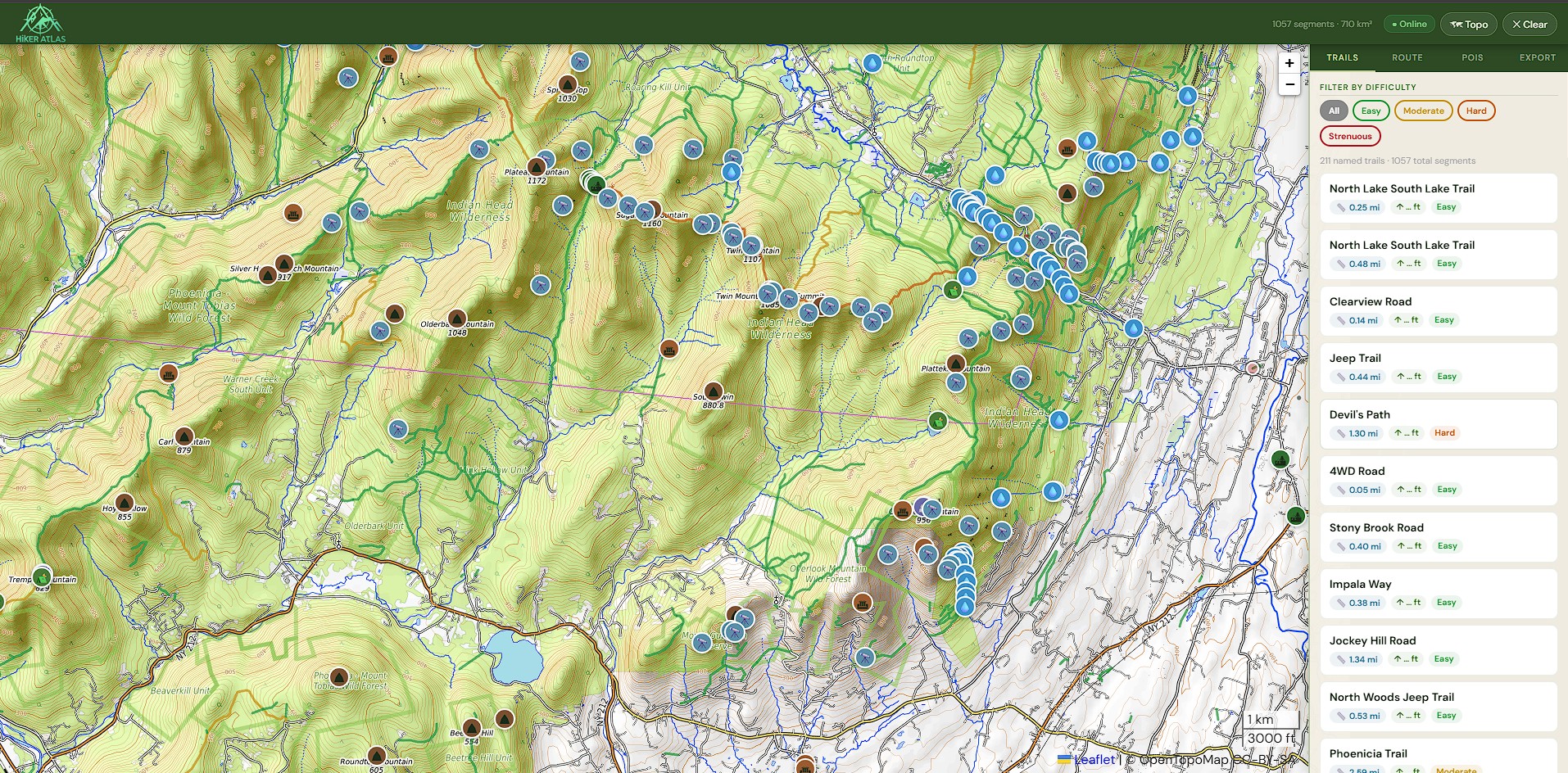 Hiker Atlas screenshot